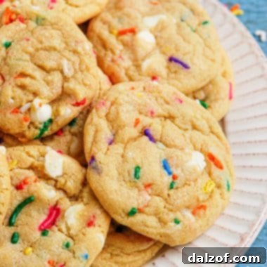 Delicious Funfetti Cookies, an ideal treat for any celebration.