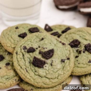 Mint Oreo Pudding Cookies