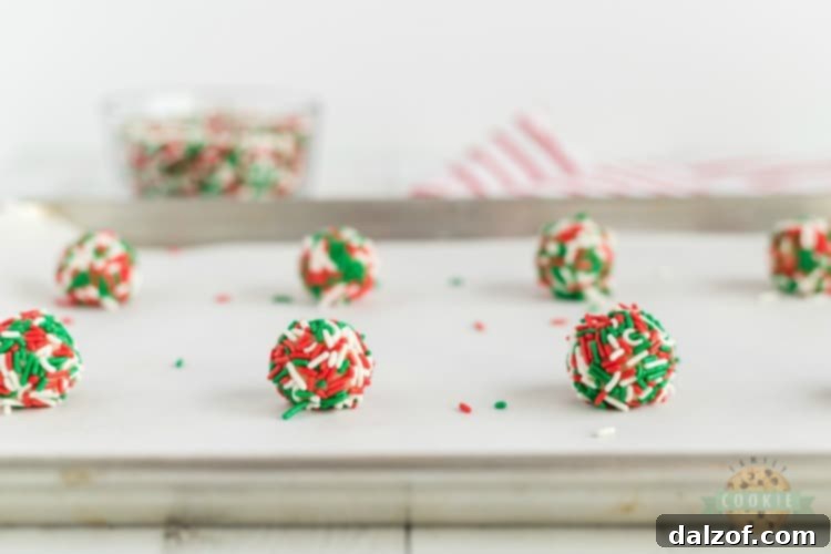 how to make Christmas Sprinkle Cookies
