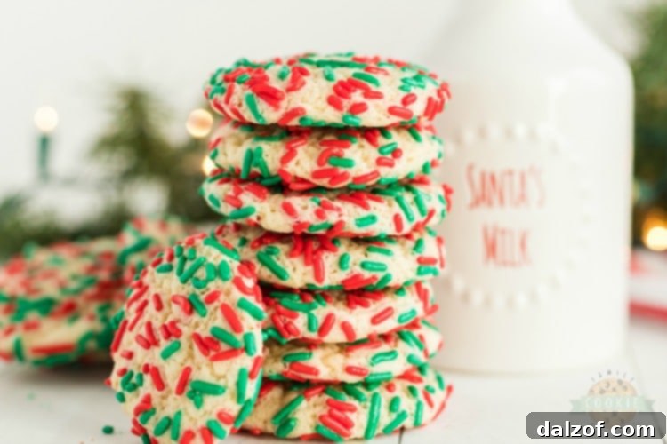 how to make Christmas Sprinkle Cookies