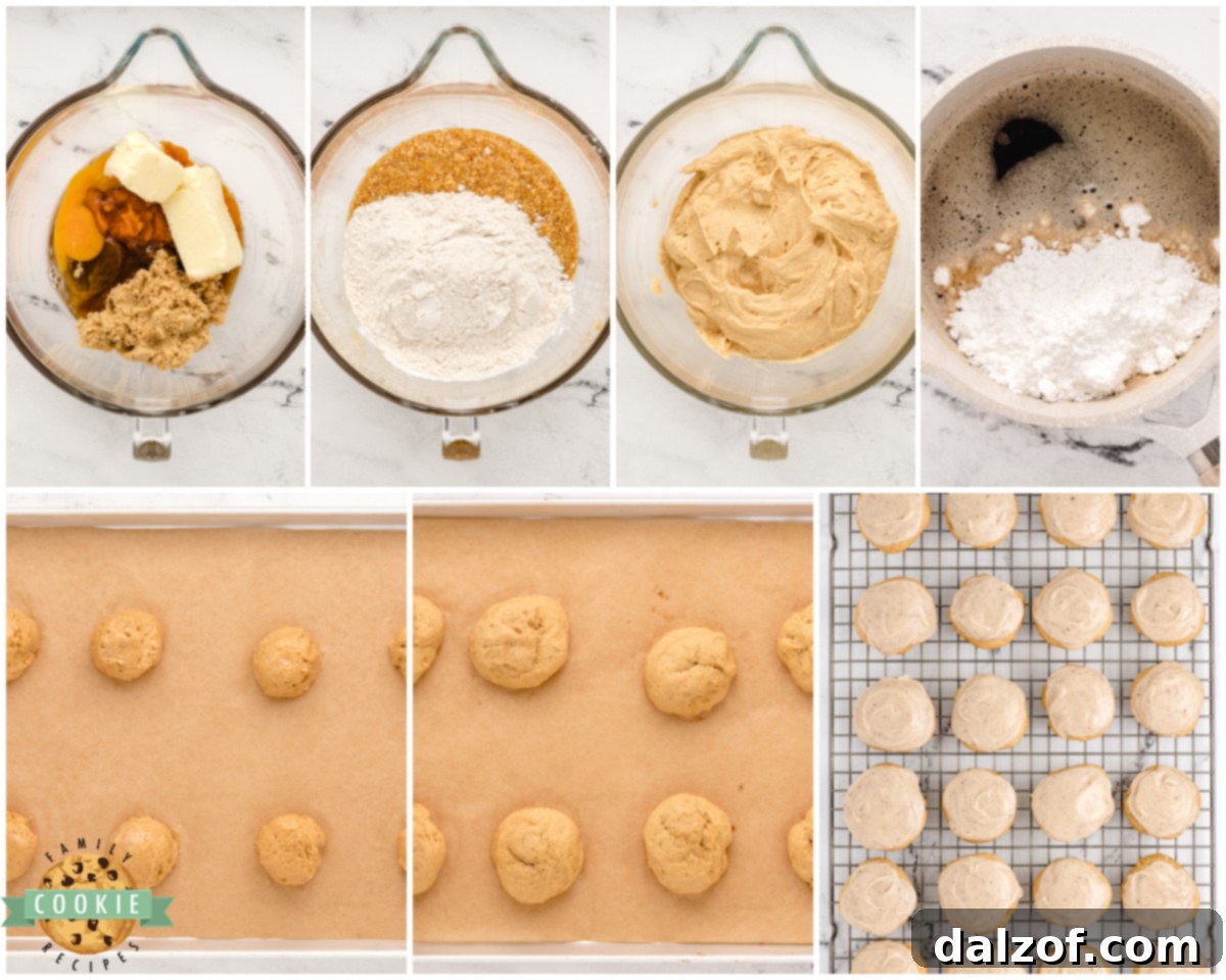 how to make frosted pumpkin ginger cookies