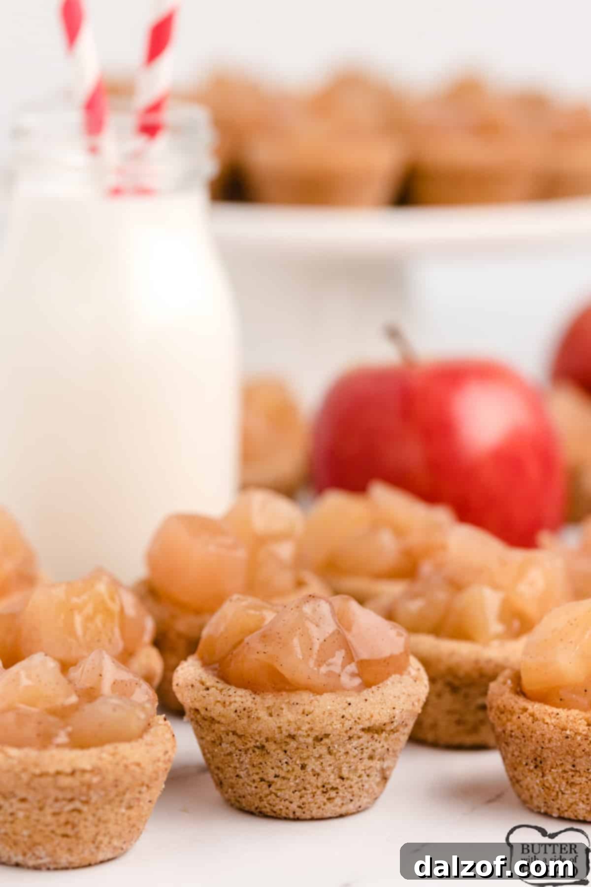 Snickerdoodle Apple Pie Cookie Cups.