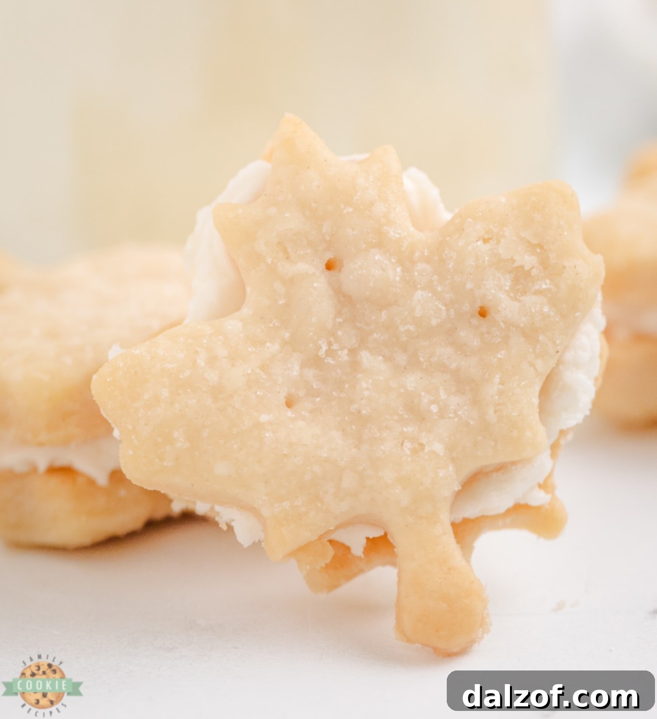 maple sandwich cookies with maple buttercream filling