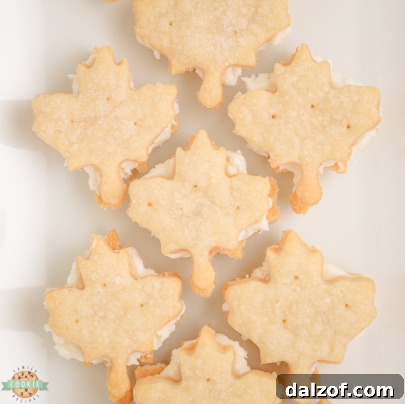 maple sandwich cookies on a platter