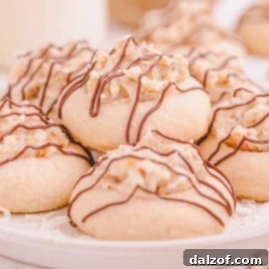 plateful of coconut cream cookies
