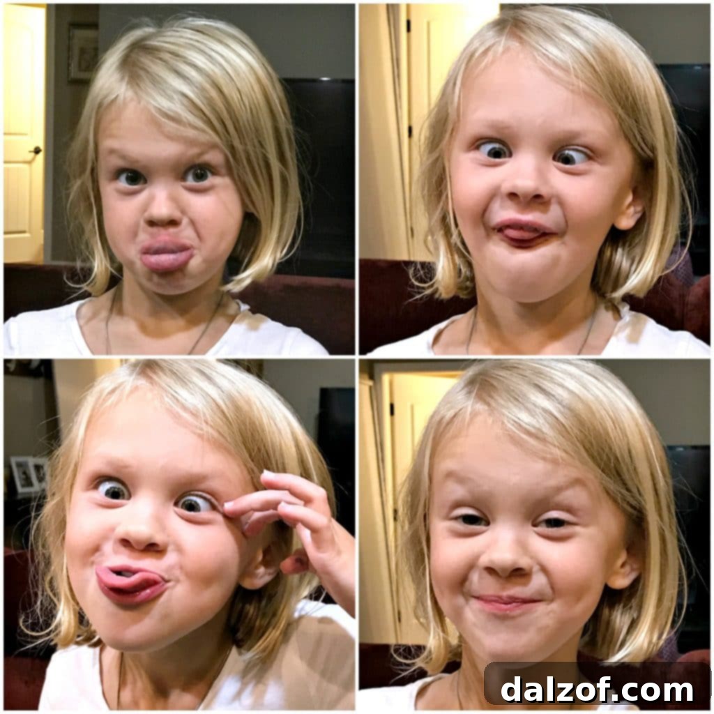 Madi's Silly Faces