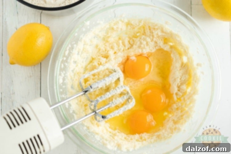 Close-up of lemon jello sugar cookie dough