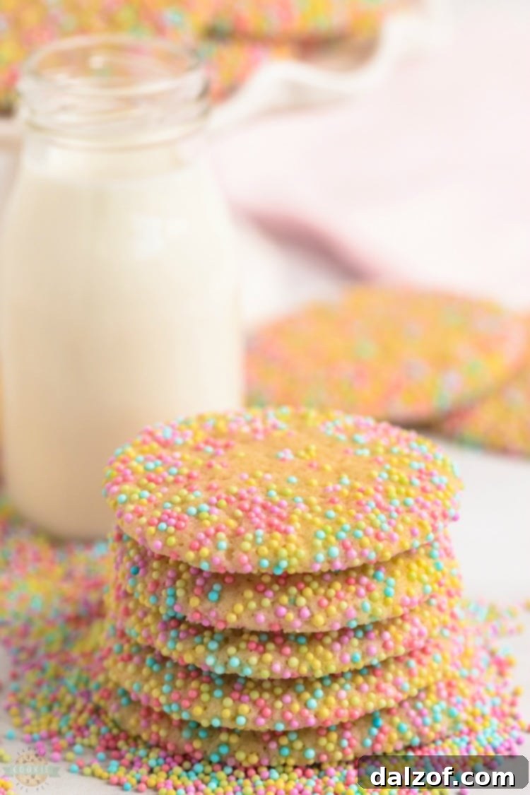 A variety of colorful Easter sprinkles for baking, displayed in small bowls.