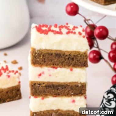 Gingerbread Cookie Bars
