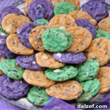 Deliciously soft and colorful Funfetti Halloween Cookies, a perfect spooky treat.