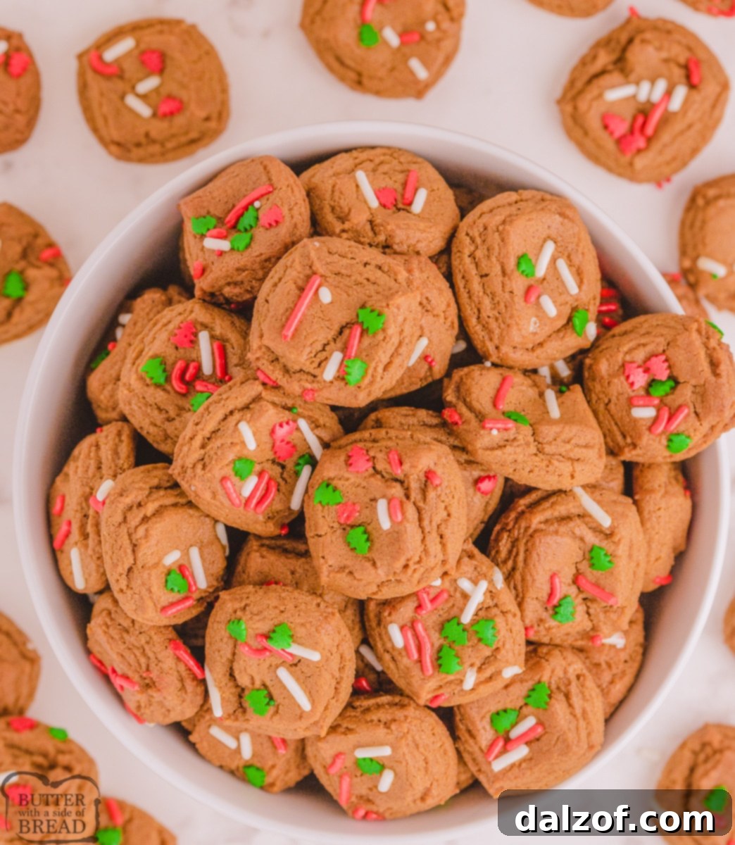 Delicious Gingerbread Cookie Bites, perfect for holiday parties.