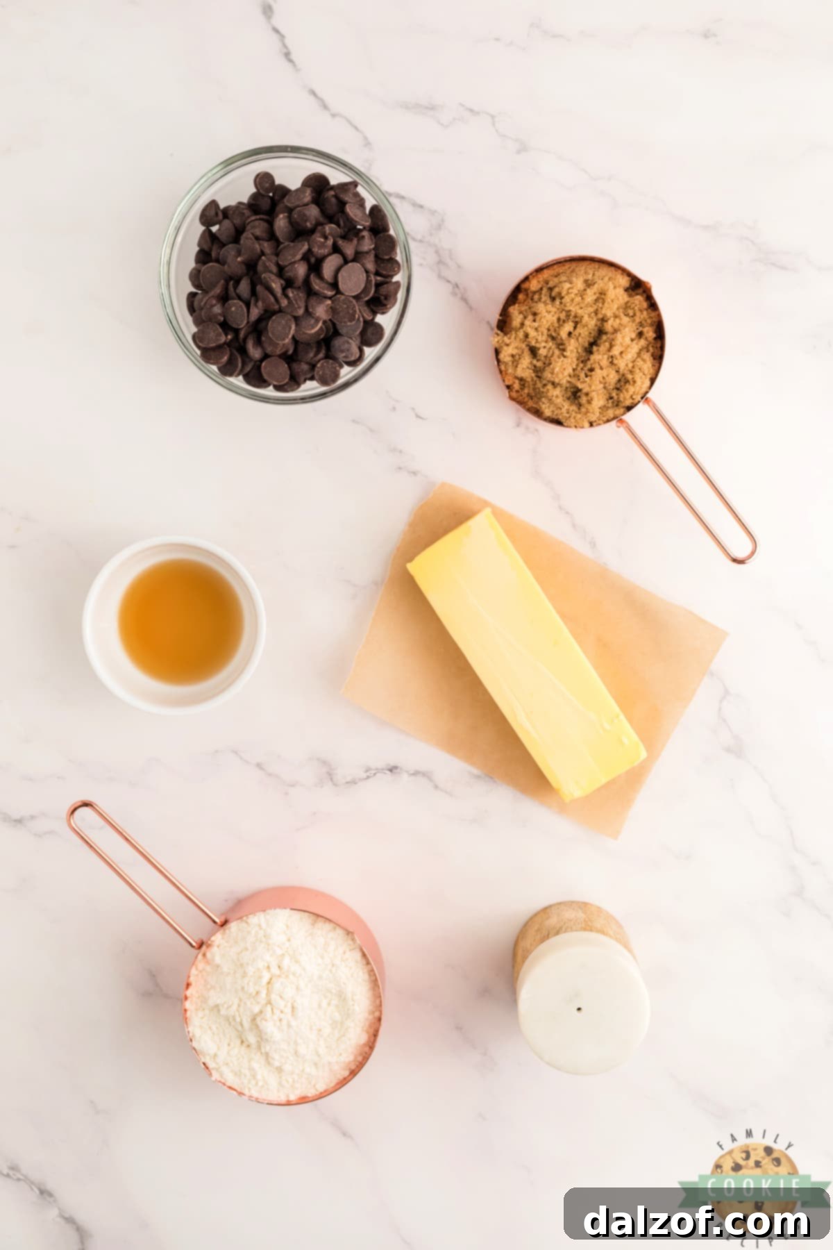 Ingredients in Chocolate Chip Cookie Dough Bites.