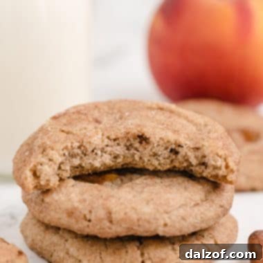 Peach Snickerdoodle Cookies