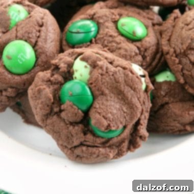 Mint Chocolate Cake Mix Cookies
