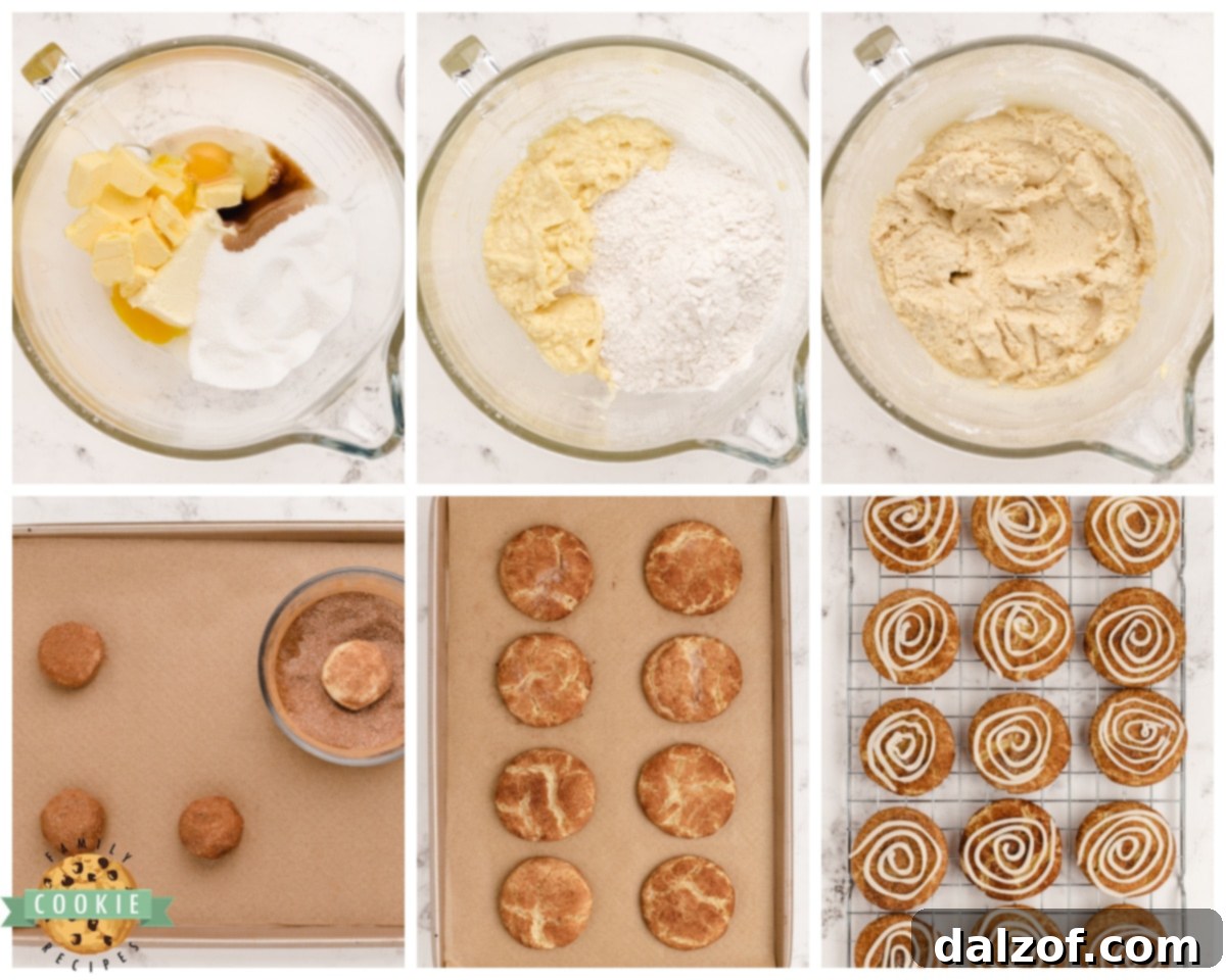 how to make cinnamon roll snickerdoodles