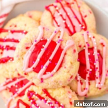 Valentine's Thumbprint Cookies
