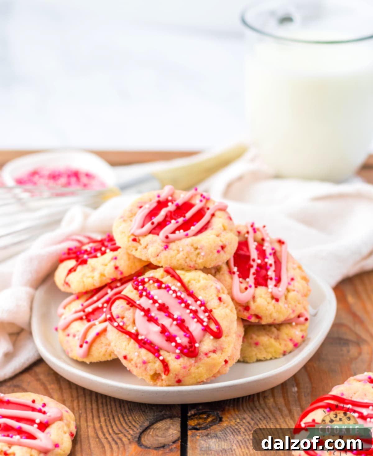 Valentine's Day cookies. 