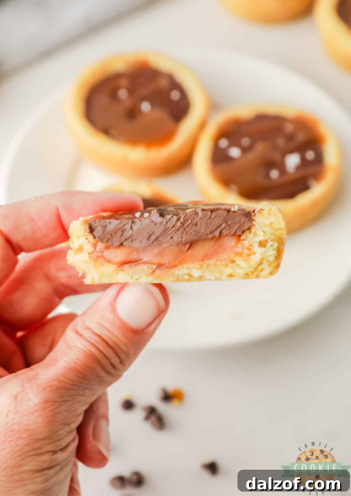 Bite of Twix Cookie Cup.