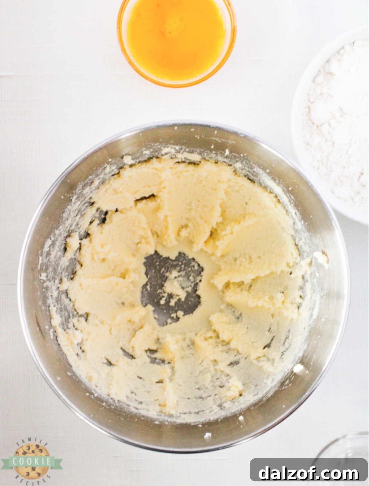 Simple shortbread cookie dough. 