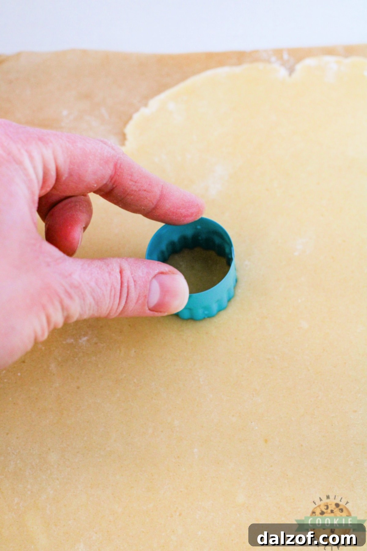 Cut out empire cookies. 