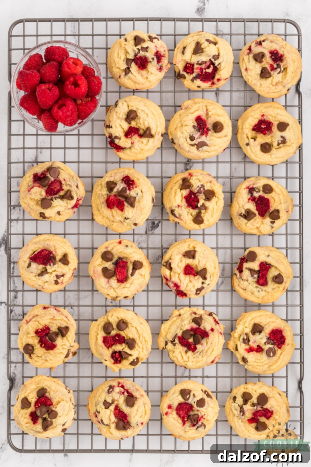 Raspberry Chocolate Chip Cookies are irresistibly soft, chewy, and absolutely amazing, with fresh raspberries making a delightful difference.