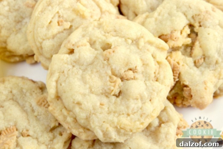 Lemon pudding cookies featuring vibrant lemon flavor from instant lemon pudding mix and crunchy, crushed Lemon Oreos for an added texture and taste dimension.