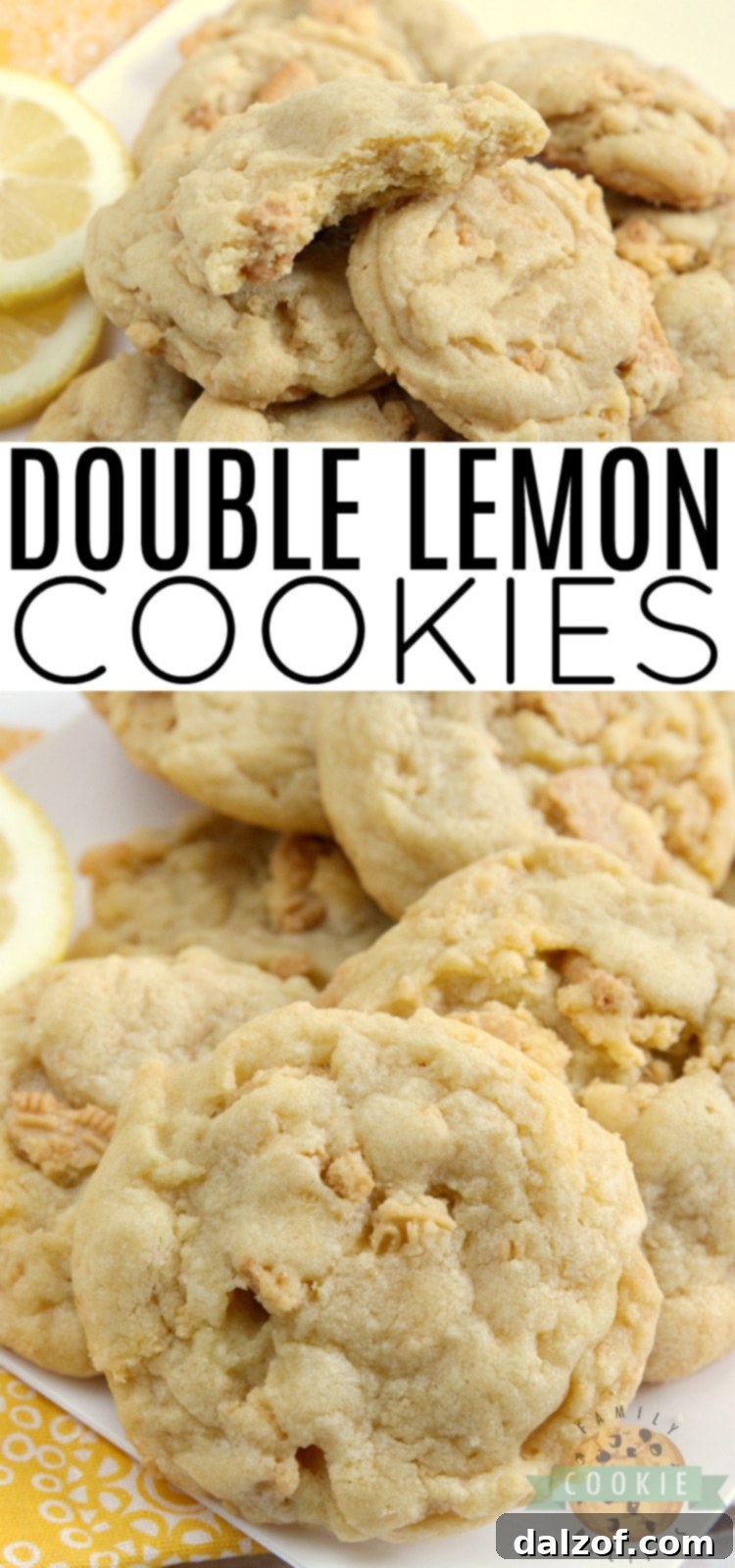 Double Lemon Cookies, bursting with lemon flavor from lemon pudding mix and crushed Lemon Oreos, offering a soft, chewy, and easy-to-make dessert experience.