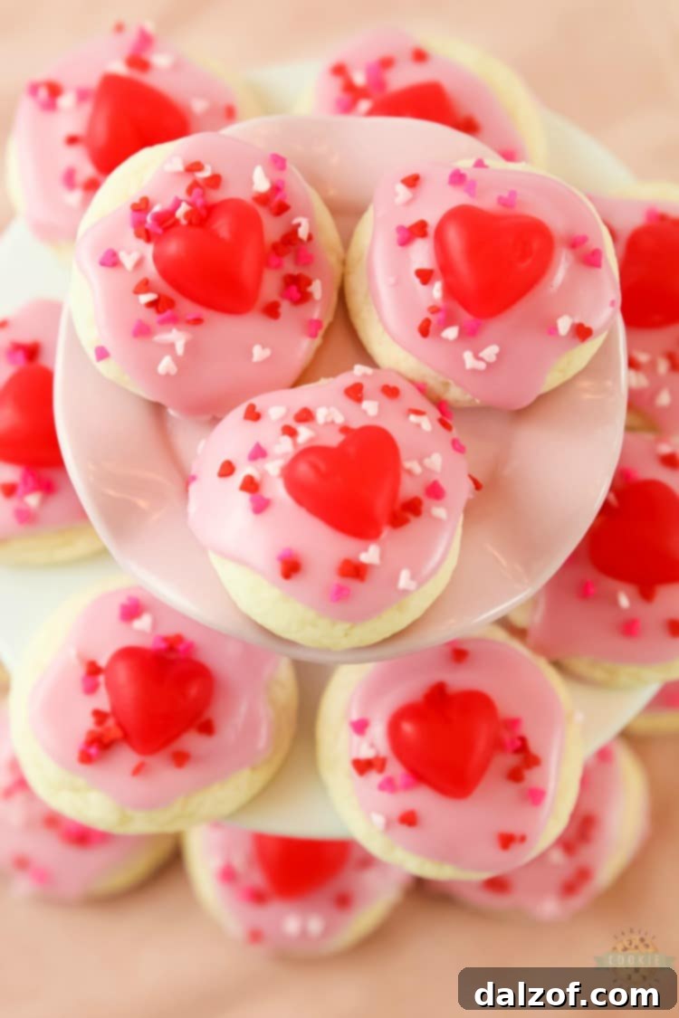 Valentines Cake Mix Cookies.
