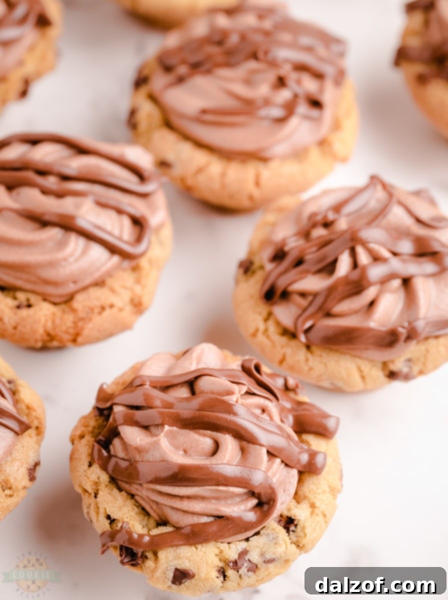 Ingredients for Nutella Mousse Cookie Cups on a counter