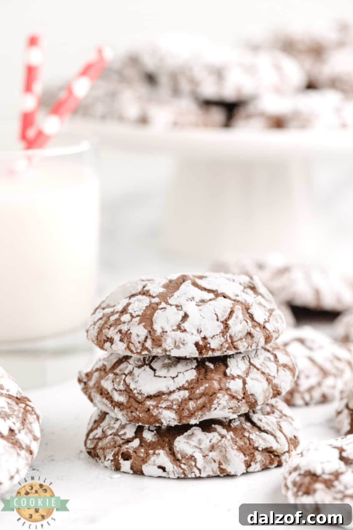 Brownie Crinkle Cookies are rich, fudgy cookies that are rolled in powdered sugar. Made with a brownie mix, this delicious brownie cookie recipe is so easy to make! 