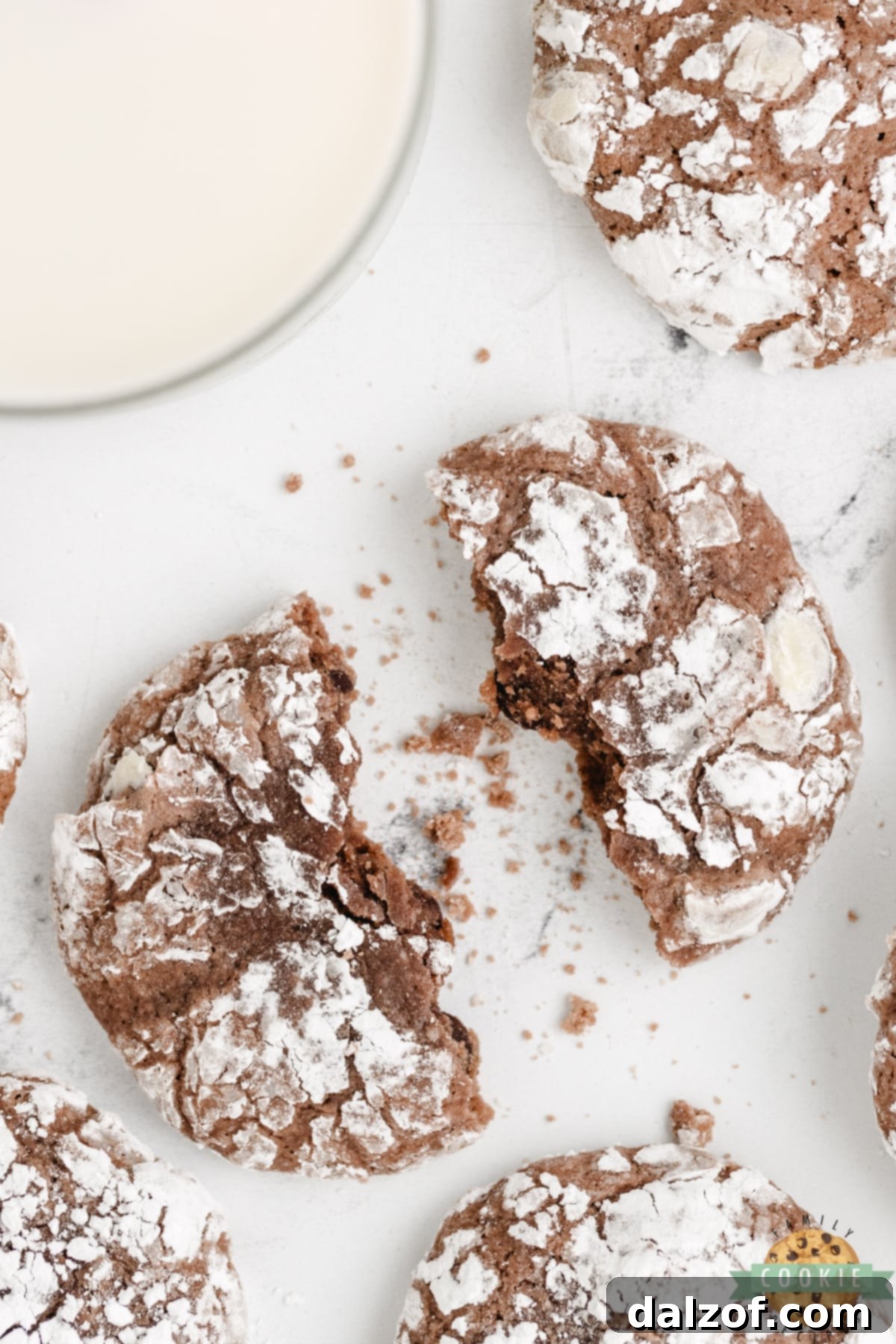 Chocolate cookie made with brownie mix. 