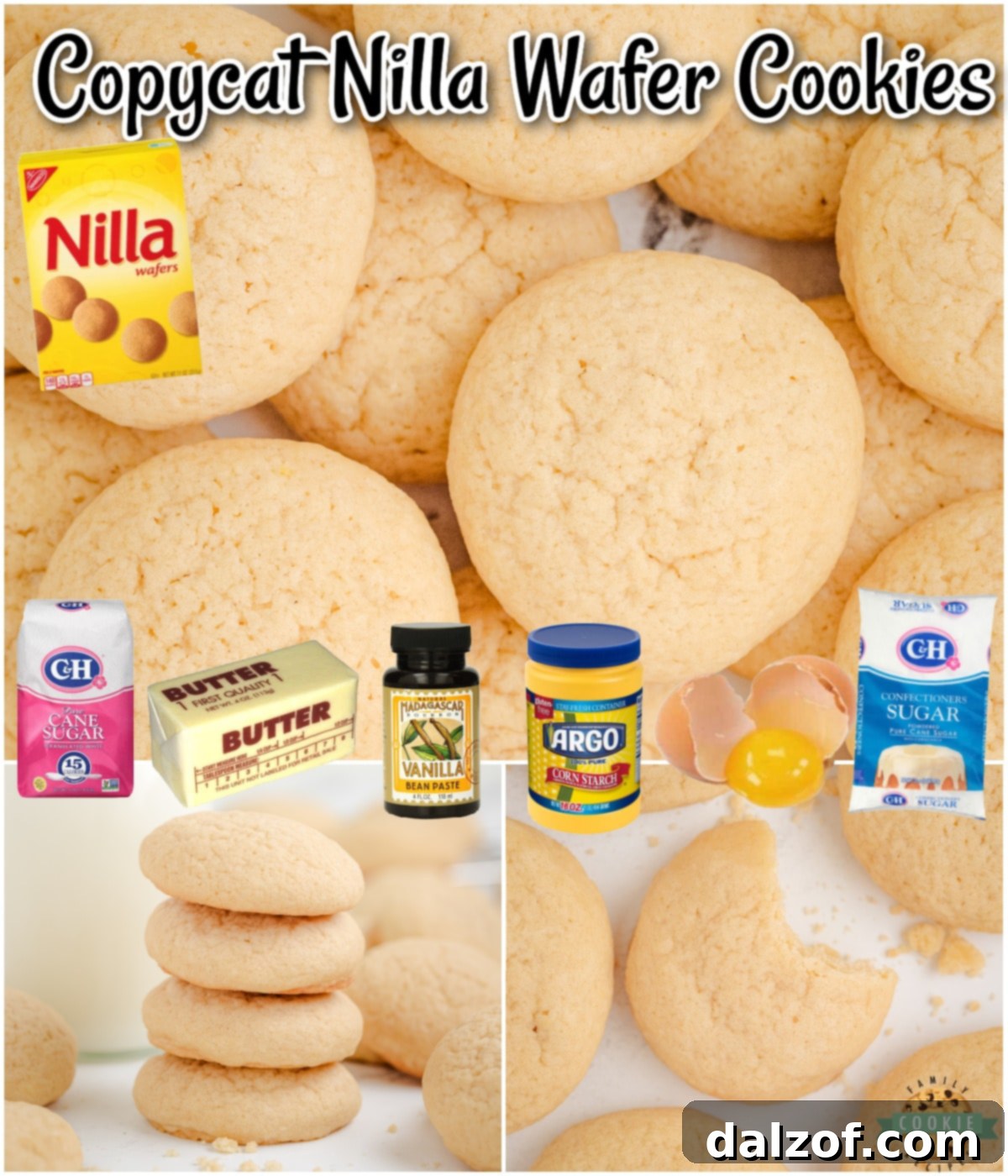 Copycat Nilla Wafer Cookies are a light & crispy vanilla cookie perfect for snacking, dipping, or using in your favorite dessert recipes! Make your own vanilla wafer cookies at home that taste amazing! 