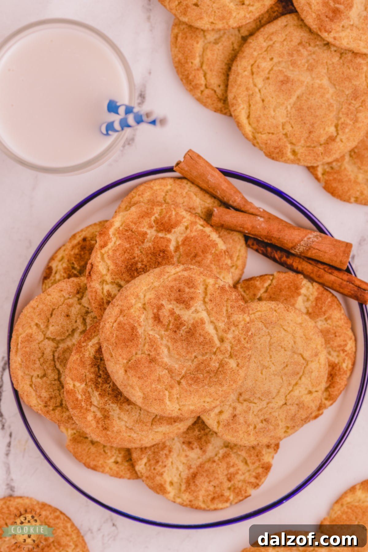 The best recipe for Snickerdoodles, golden and perfectly cracked