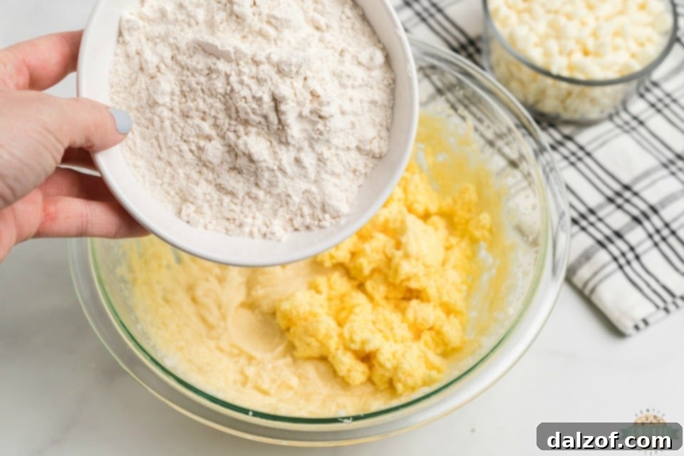 Dreamy Orange Creamsicle Cookies 4 Softened butter and sugar are creamed together for the cookie base.