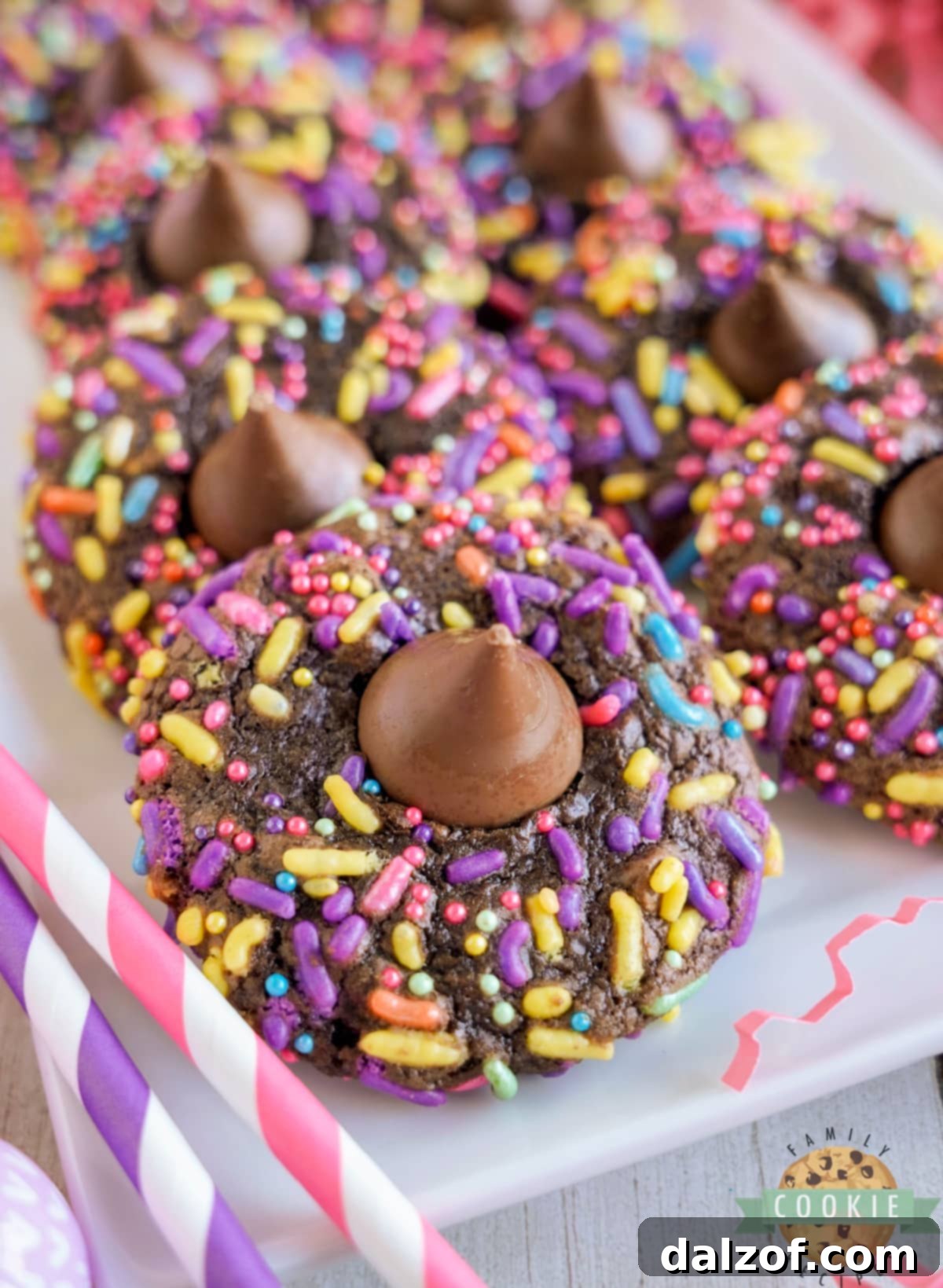 Easter Brownie Blossom Cookies. 
