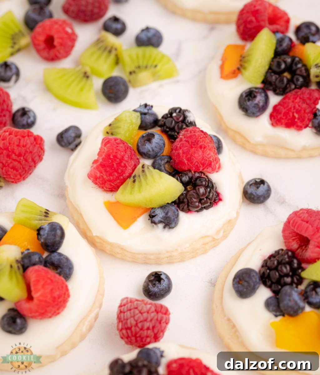 fruit pizza cookies.