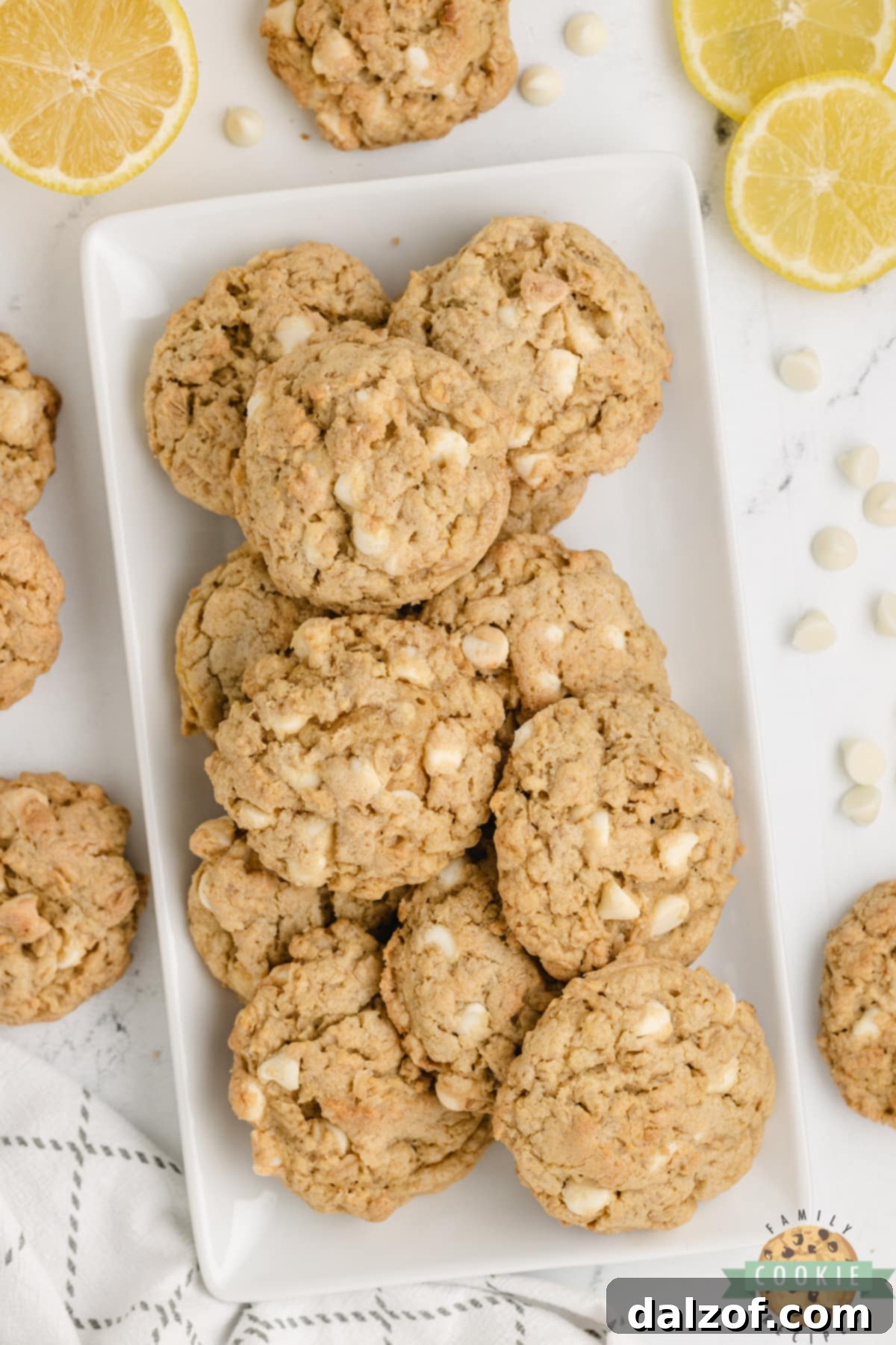 Lemon Oatmeal Cookies. 