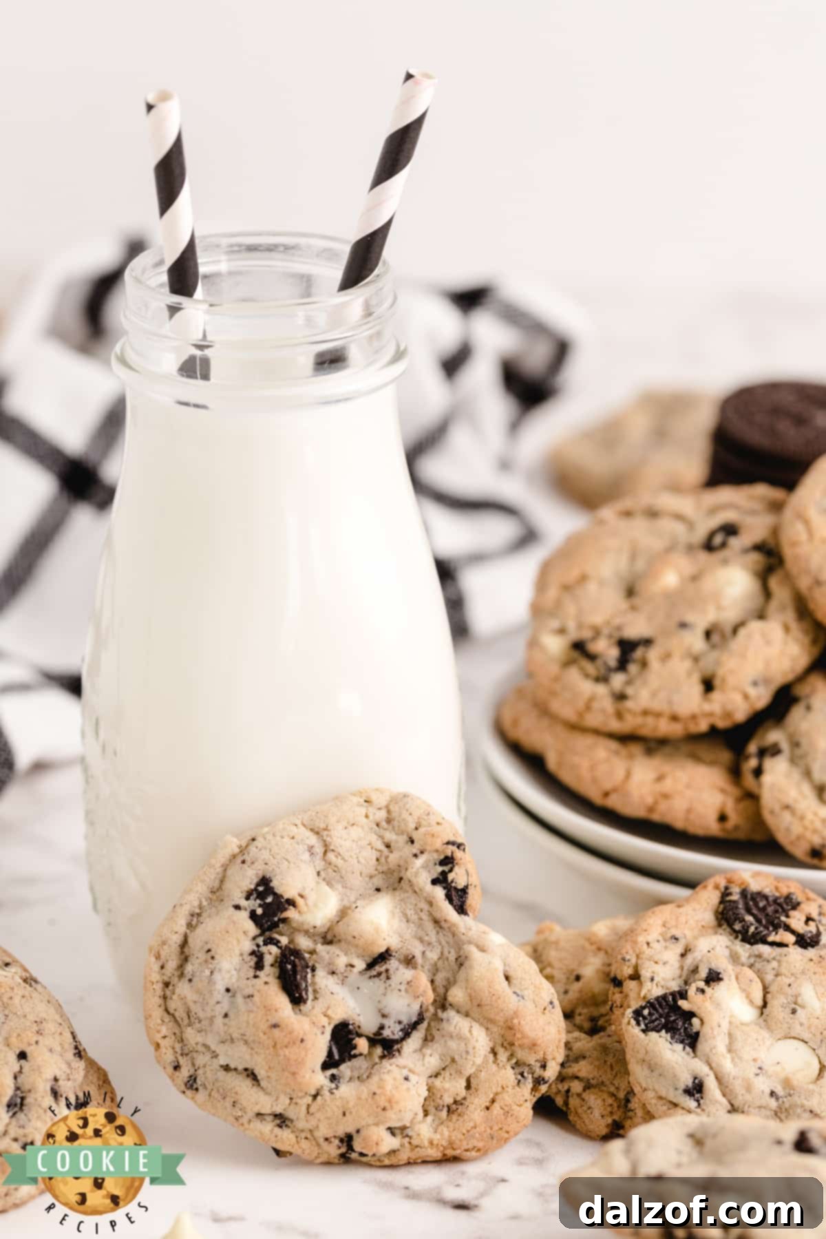 Cookie recipe made with crushed Oreos