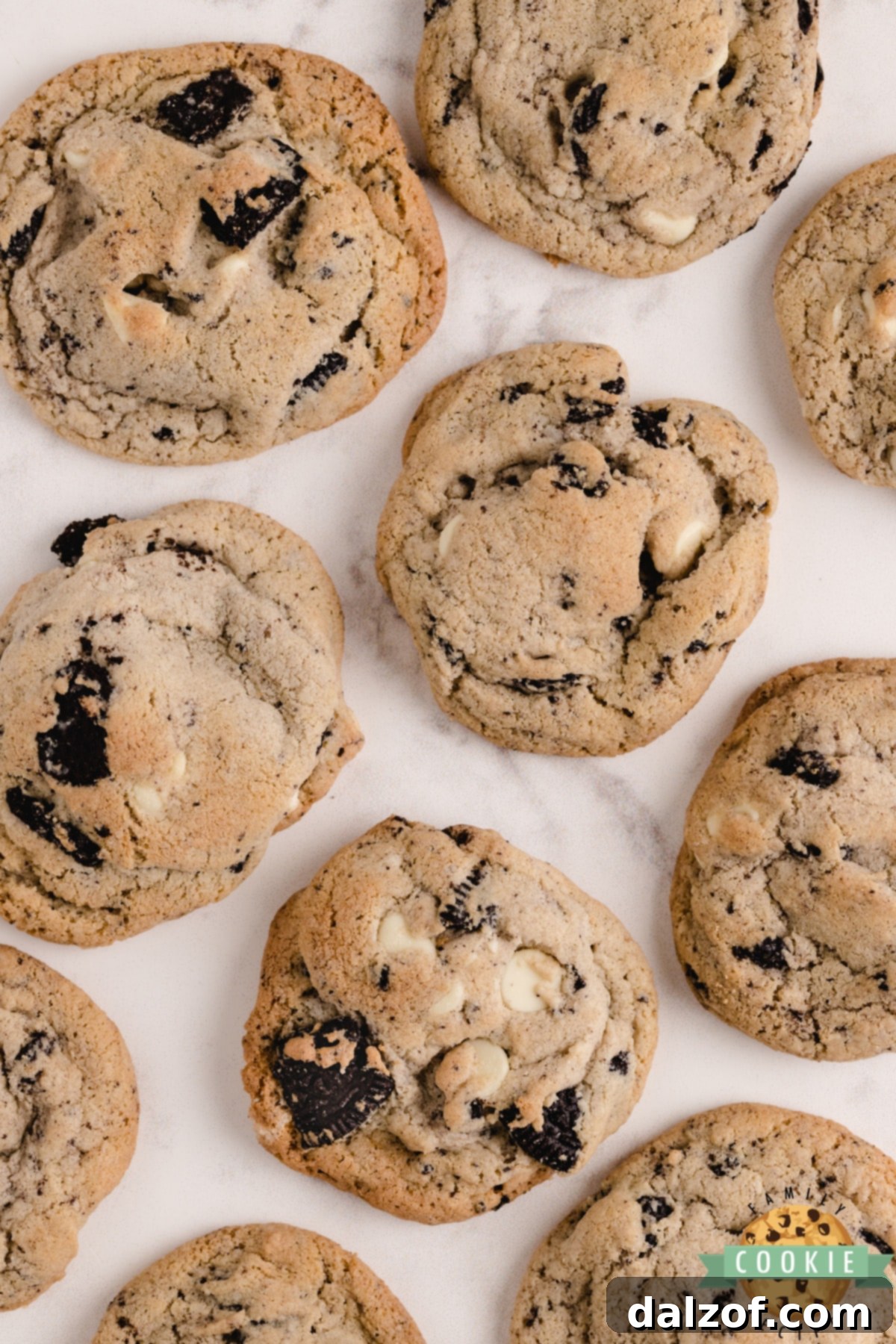 Cookies and Cream Cookies are made with Oreo pudding mix, crushed Oreo cookies, and white chocolate chips! Soft and chewy cookies that everyone goes crazy over! 