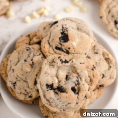 cookies and cream cookies in a bowl