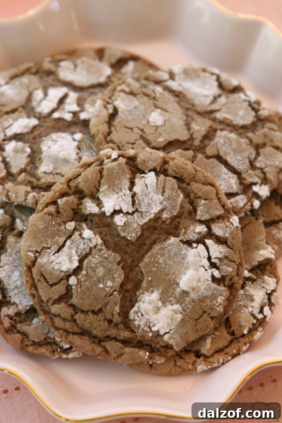 How to make Cinnamon Chocolate Crinkle Cookies with a beautiful crackle texture.
