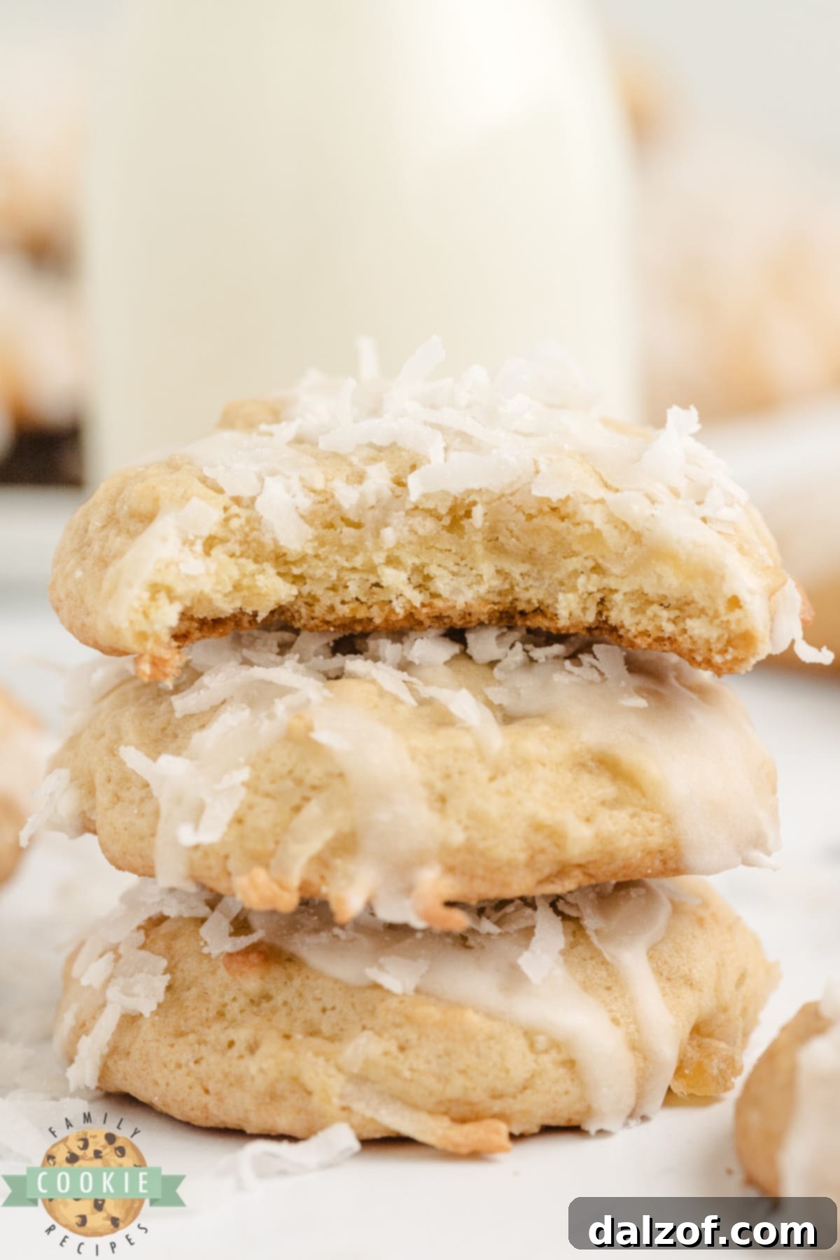 Pina Colada Cookies are soft, chewy, and packed with pineapple and coconut. This tropical cookie recipe is so easy to make and everyone loves these delicious cookies!