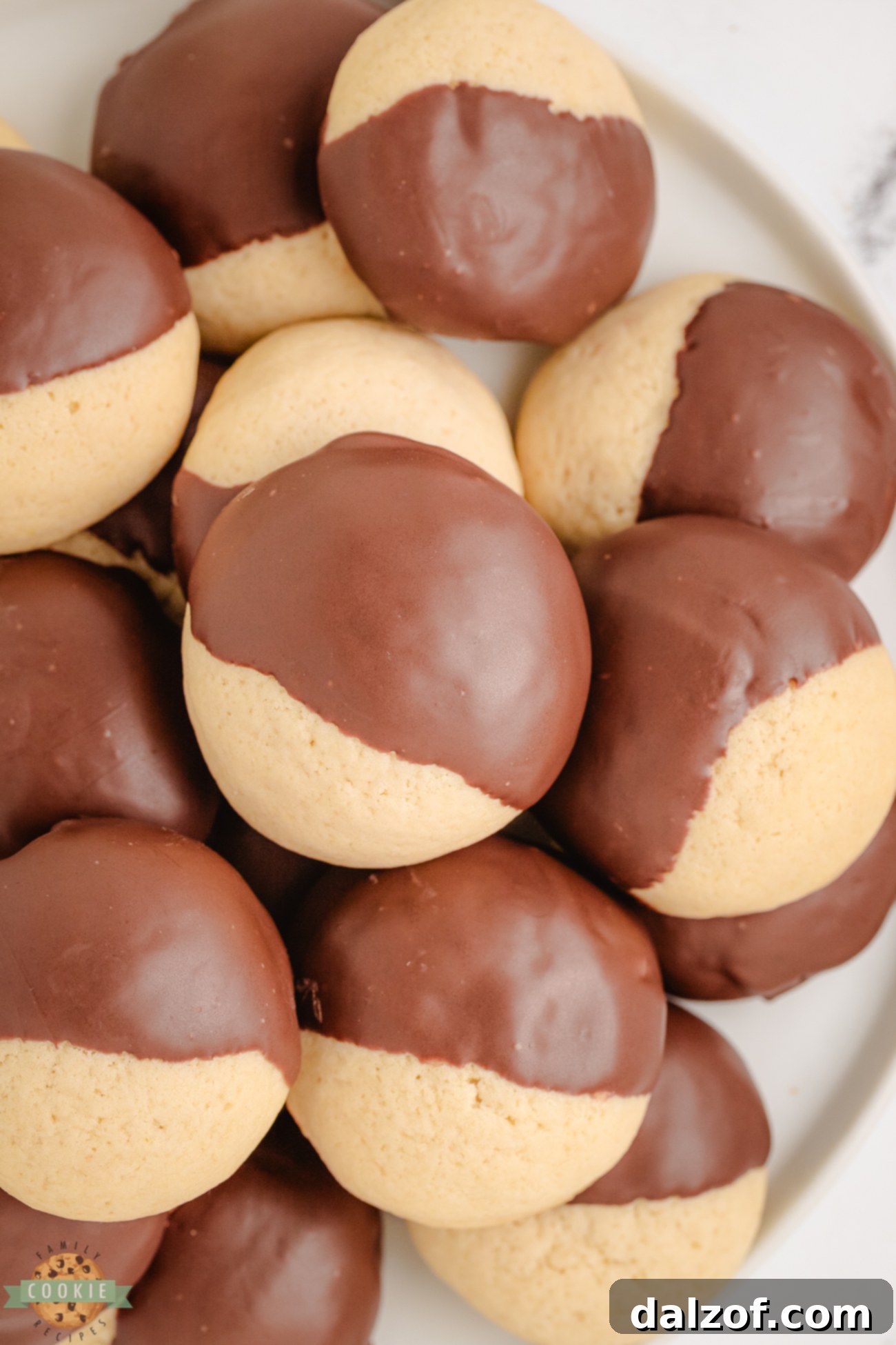 chocolate dipped vanilla cookies