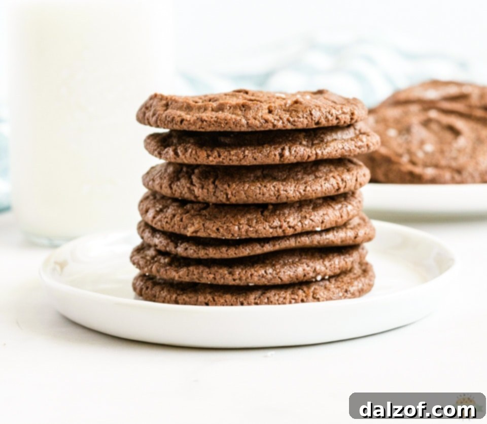 Ingredients for Salted Chocolate Shortbread Cookies recipe