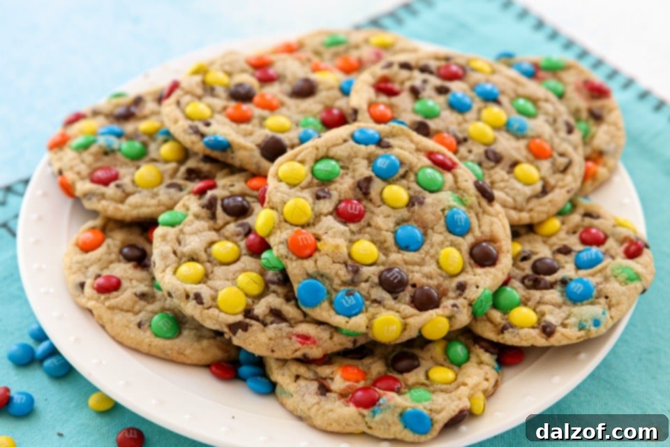 Soft and Chewy M&M Cookie recipe
