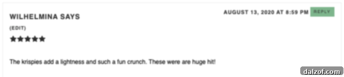 Rice Krispie Crunch Chocolate Chip Cookies 6 A third fantastic review from a satisfied baker