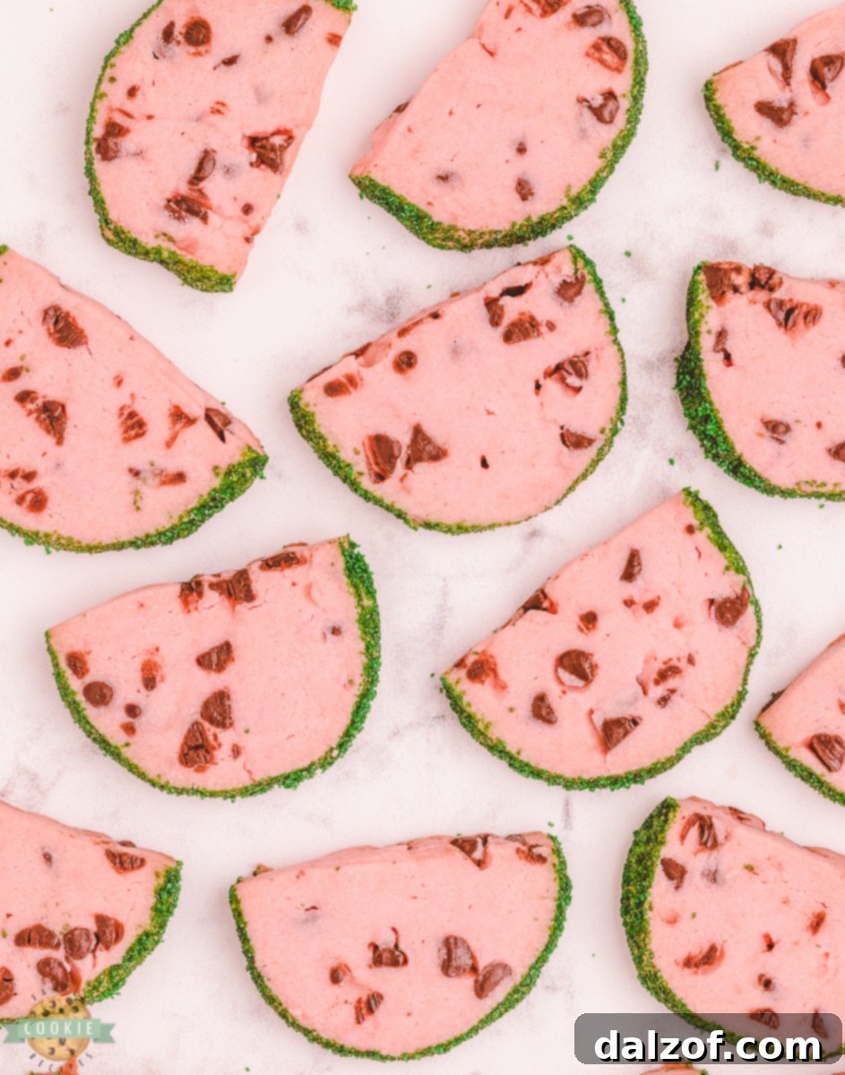 cute slice and bake watermelon cookies