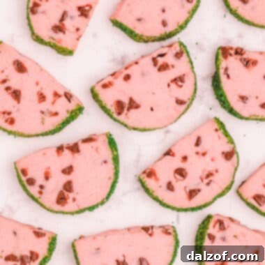 cute slice and bake watermelon cookies