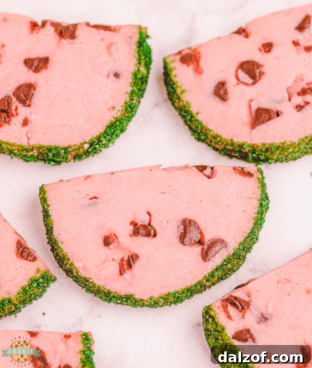 chilled watermelon cookies