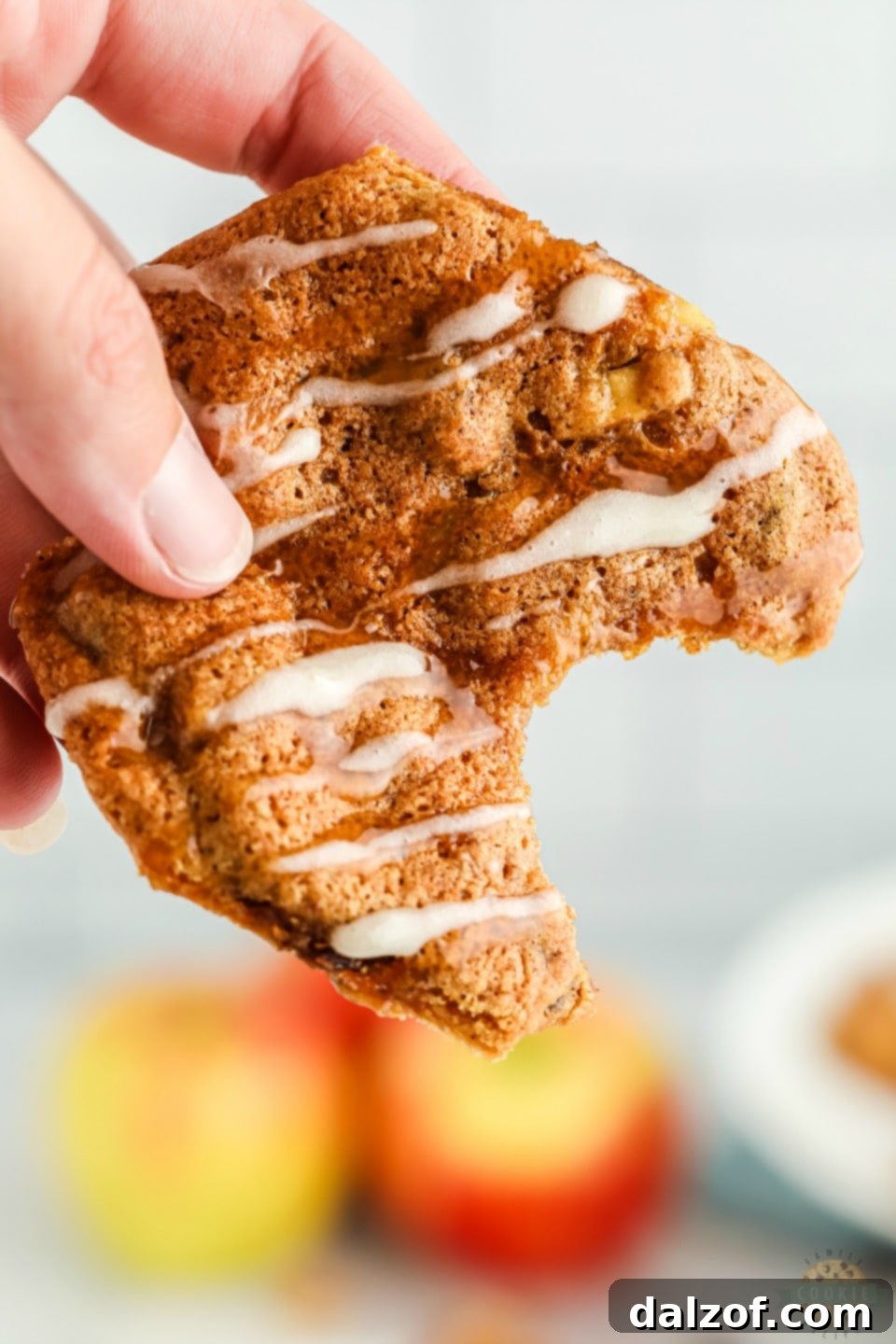 Perfectly baked Apple Spice Cookies, soft and chewy, ready for serving.